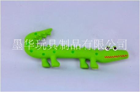 天然乳胶绿色恐龙宠物狗咬发声玩具